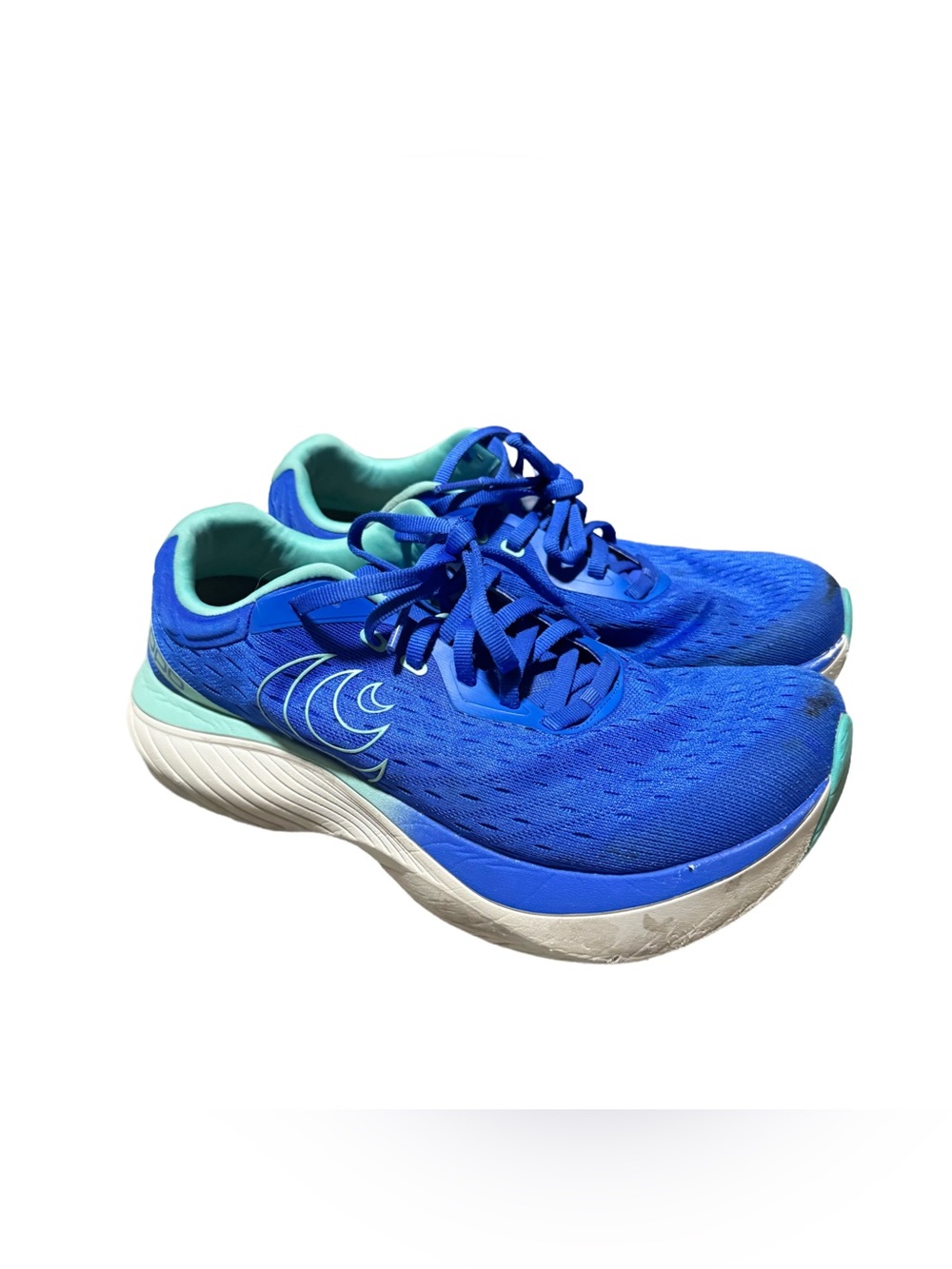 Topo Athletic Women's Atmos Running Shoe Size 10 Blue Aqua Lace Up Workout